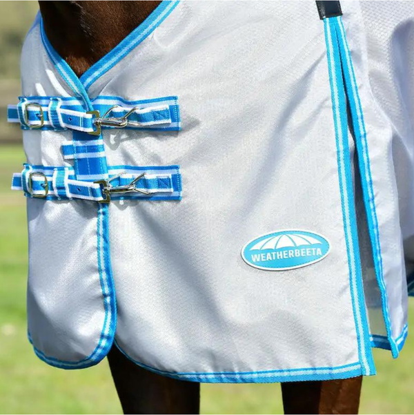 Weatherbeeta Comfitec Hexi Shield Combo Neck Fly Rug 1024529 - Silver
